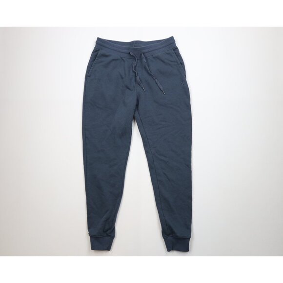 Vintage Y2K Hurley Surfing Mens Medium Faded Sweatpants Joggers Pants Steel Blue - Picture 1 of 13